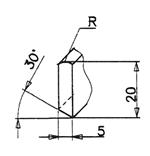 controcoltelli raggiati per zig-zag